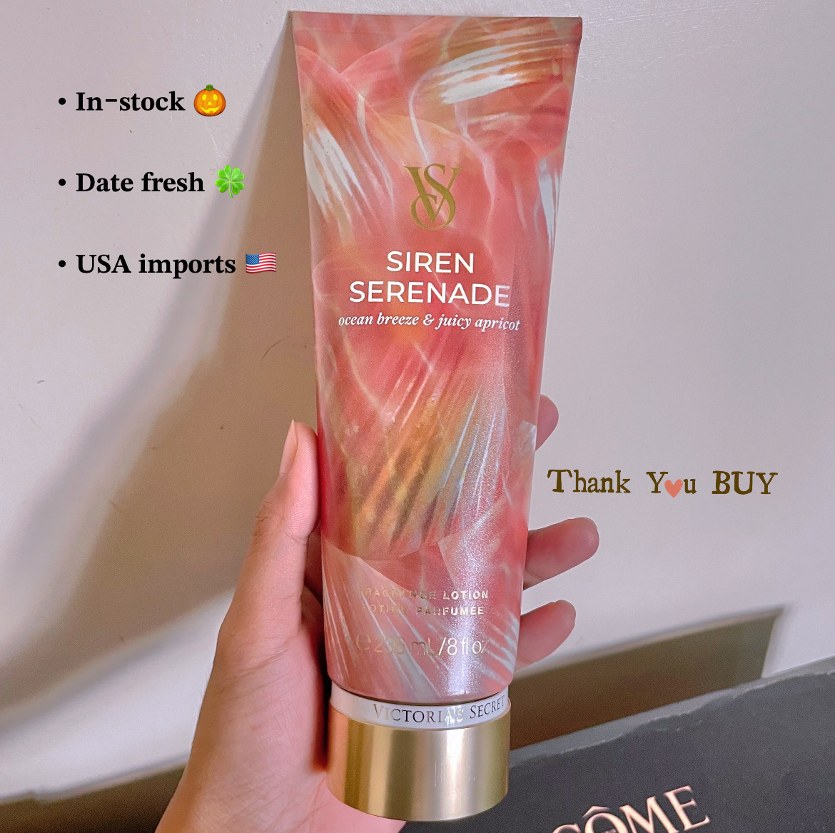 VS Siren Serenade ocean breeze & juicy apricot Lotion 